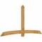 Ekena Millwork Bellingham Rough Sawn Timber Gable Bracket, Western Red Cedar, 108"W x 54"H x 2"D x 6"F, 12/12 Pitch GBW108X54X0206BEL00RWR - alternate 2